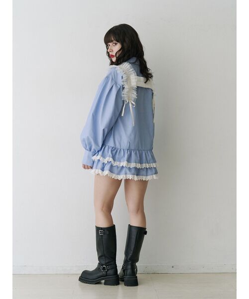 jouetie（ジュエティ）の「チュールハーネス（サスペンダー・レディース・オフホワイト/ブラック・FREE）」の13枚目の写真