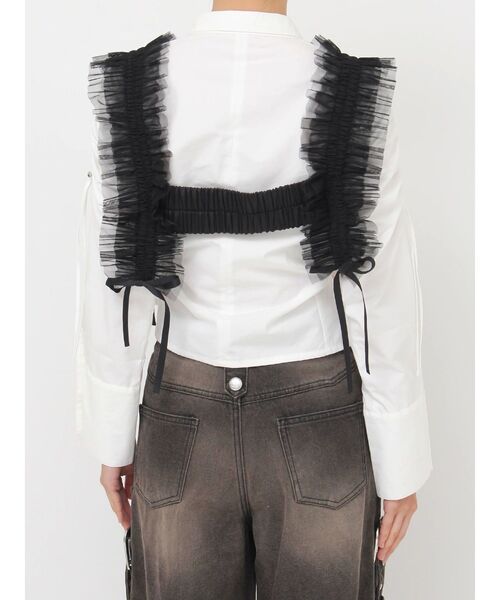 jouetie（ジュエティ）の「チュールハーネス（サスペンダー・レディース・オフホワイト/ブラック・FREE）」の9枚目の写真