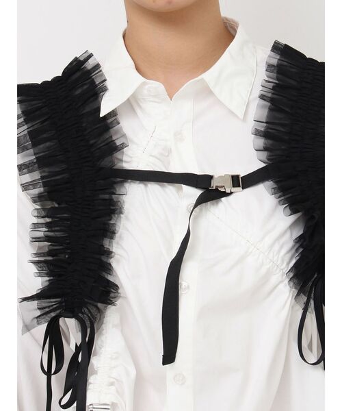 jouetie（ジュエティ）の「チュールハーネス（サスペンダー・レディース・オフホワイト/ブラック・FREE）」の8枚目の写真