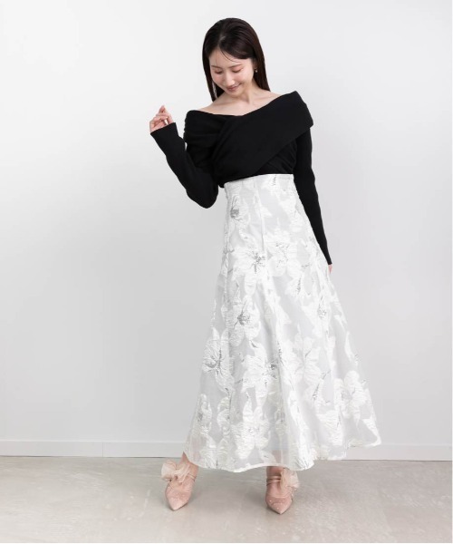 RANDA(ランダ)の「【HEART COLLECTION】シフォンリボンハートミュールパンプス(パンプス・レディース・ブラック/ピンク/アイボリー・S/M/L/LL)」の12枚目の写真