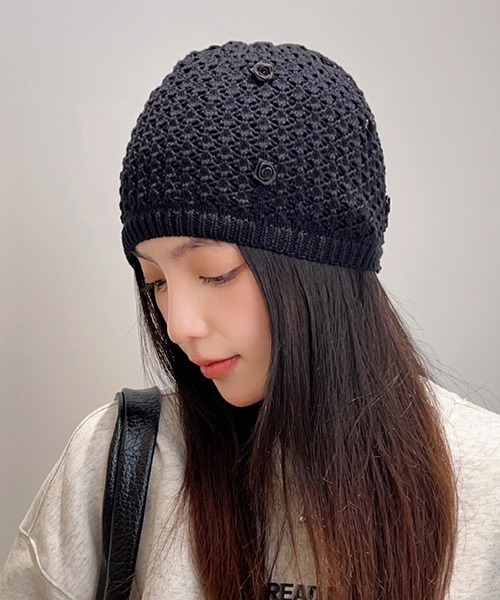 chiiiibag ch!iii チー　ニットビーニー　ブラック chiiiibag チーバッグ Knit Beanie gray