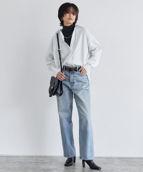 RASW（ラス）の「[RASW]Made in JAPAN ストレートデニム（デニムパンツ・レディース・サックスブルー/ブルー・S/M/L）」の11枚目の写真