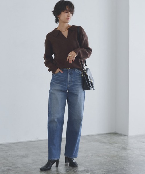 RASW（ラス）の「[RASW]Made in JAPAN ストレートデニム（デニムパンツ・レディース・サックスブルー/ブルー・S/M/L）」の17枚目の写真