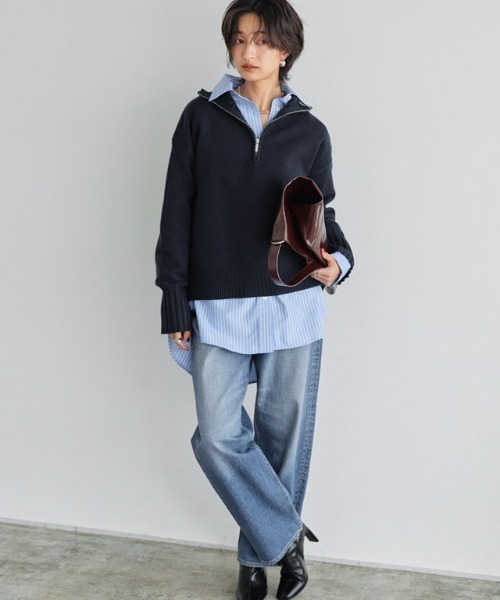 RASW（ラス）の「[RASW]Made in JAPAN ストレートデニム（デニムパンツ・レディース・サックスブルー/ブルー・S/M/L）」の18枚目の写真