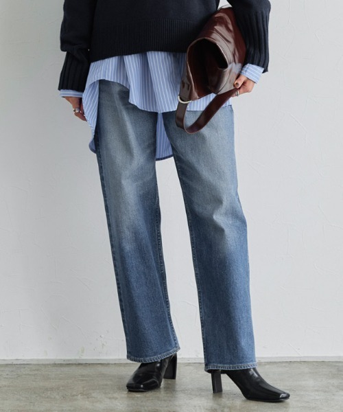 RASW（ラス）の「[RASW]Made in JAPAN ストレートデニム（デニムパンツ・レディース・サックスブルー/ブルー・S/M/L）」の20枚目の写真