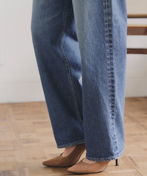 RASW（ラス）の「[RASW]Made in JAPAN ストレートデニム（デニムパンツ・レディース・サックスブルー/ブルー・S/M/L）」の7枚目の写真