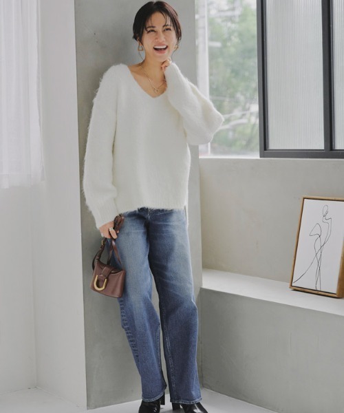RASW（ラス）の「[RASW]Made in JAPAN ストレートデニム（デニムパンツ・レディース・サックスブルー/ブルー・S/M/L）」の22枚目の写真