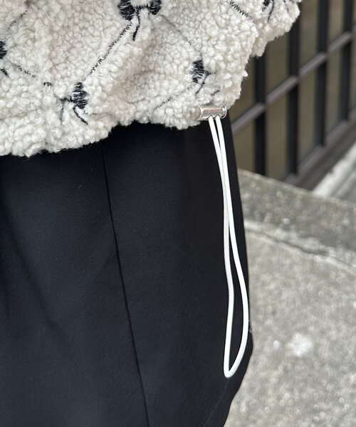 w closet（ダブルクローゼット）の「柄アソートボアフリース（パーカー・レディース・アイボリー/グレー/イエロー・FREE）」の9枚目の写真