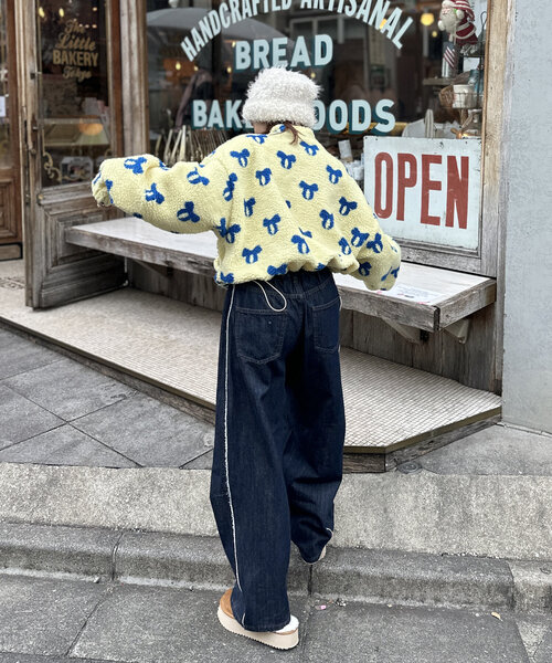 w closet（ダブルクローゼット）の「柄アソートボアフリース（パーカー・レディース・アイボリー/グレー/イエロー・FREE）」の14枚目の写真