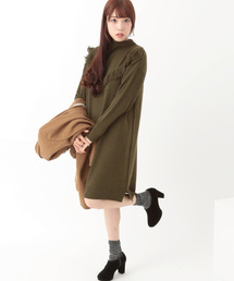 earth music&ecology | フリンジニットワンピース(ワンピース)