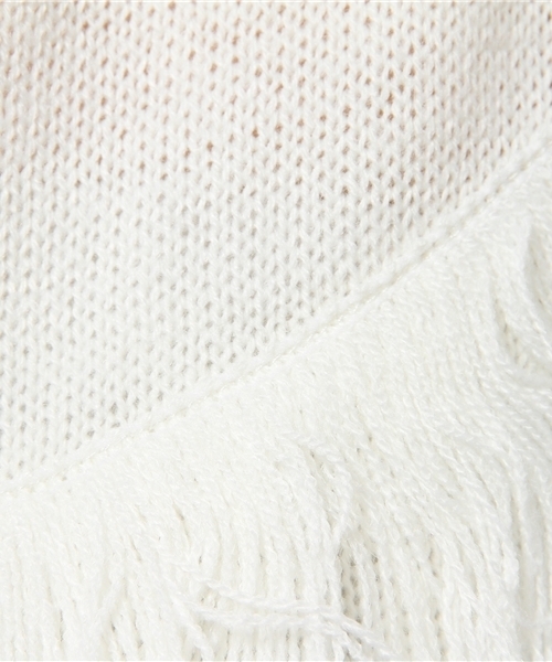 earth music&ecology(アースミュージックアンドエコロジー)の「フリンジニットワンピース(ワンピース・レディース・キャメル/アイボリー/ブラック/カーキ・FREE)」の5枚目の写真