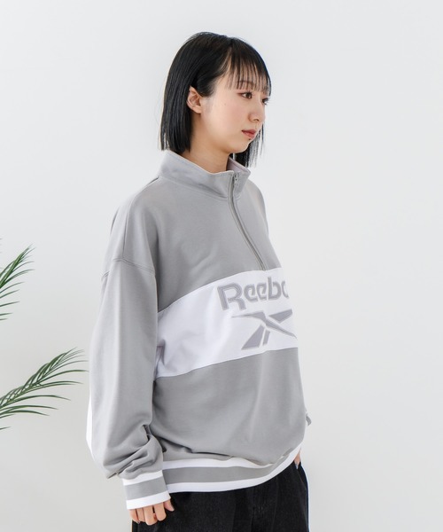 Reebok(リーボック)の「【Reebok/リーボック】裏毛 ロゴ 切替リブライン ハーフジッププルオーバー スウェット(スウェット・メンズ・グレー/ダークブルー/ブラック・LARGE/X-LARGE/MEDIUM)」の16枚目の写真