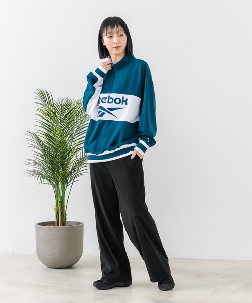 Reebok(リーボック)の「【Reebok/リーボック】裏毛 ロゴ 切替リブライン ハーフジッププルオーバー スウェット(スウェット・メンズ・グレー/ダークブルー/ブラック・LARGE/X-LARGE/MEDIUM)」の22枚目の写真