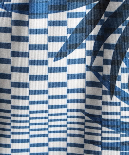 NICOLE CLUB FOR MEN（ニコルクラブフォーメン）の「ジオメトリック＆ボタニカルプリント半袖Ｔシャツ（Tシャツ/カットソー・メンズ・ブラック/オフホワイト/ネイビー・MEDIUM/LARGE/X-LARGE）」の7枚目の写真