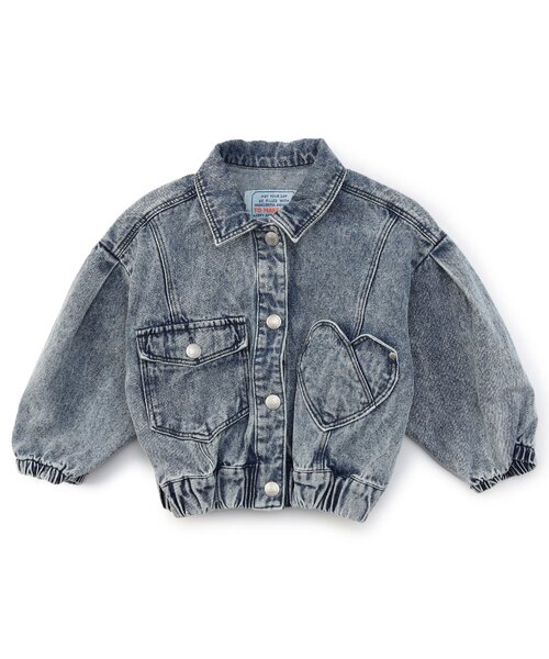 プリーツプリーズ　デニム風ジャンバージャケット プリーツプリーズデニム風ジャンバージャケット
