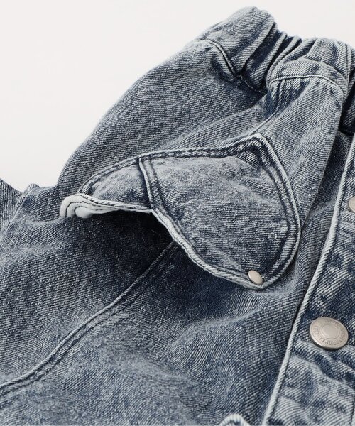 BREEZE（ブリーズ）の「【ジュニア対応】ハートポケットデニムジャケット（デニムジャケット・キッズ・サックスブルー・130/80/120/110/100/90/140）」の6枚目の写真