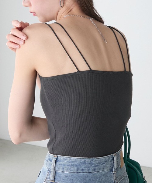 ★セール★BCBGMAXAZRIA エメラルドダブルストラップガウン★ セール】カップ付きダブルストラップキャミソール（キャミソール