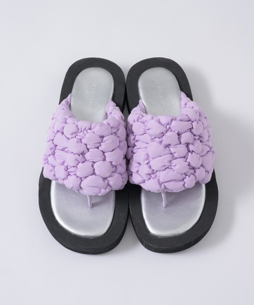 LA BELLE ETUDE（ラベルエチュード）の「ボリュームポコポコサンダル（サンダル・レディース・ライトブルー/ブラック/ライトパープル/ホワイト・L/M/S）」の13枚目の写真