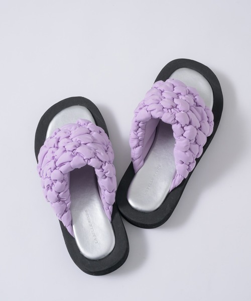 LA BELLE ETUDE（ラベルエチュード）の「ボリュームポコポコサンダル（サンダル・レディース・ライトブルー/ブラック/ライトパープル/ホワイト・L/M/S）」の15枚目の写真