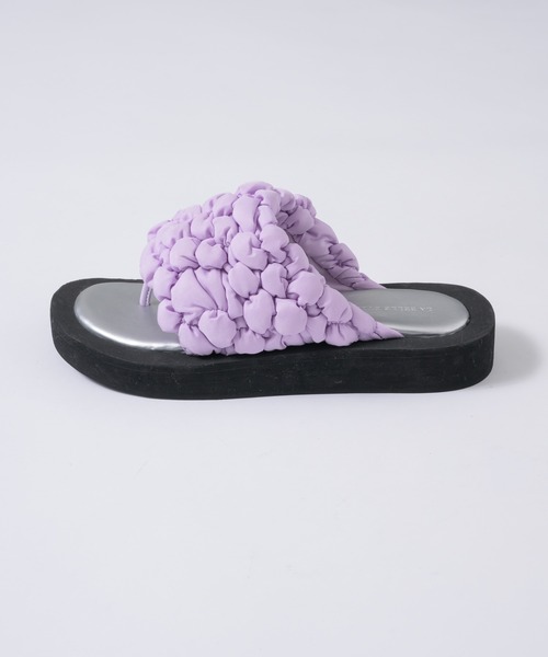 LA BELLE ETUDE（ラベルエチュード）の「ボリュームポコポコサンダル（サンダル・レディース・ライトブルー/ブラック/ライトパープル/ホワイト・L/M/S）」の16枚目の写真