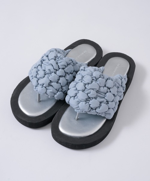 LA BELLE ETUDE（ラベルエチュード）の「ボリュームポコポコサンダル（サンダル・レディース・ライトブルー/ブラック/ライトパープル/ホワイト・L/M/S）」の12枚目の写真