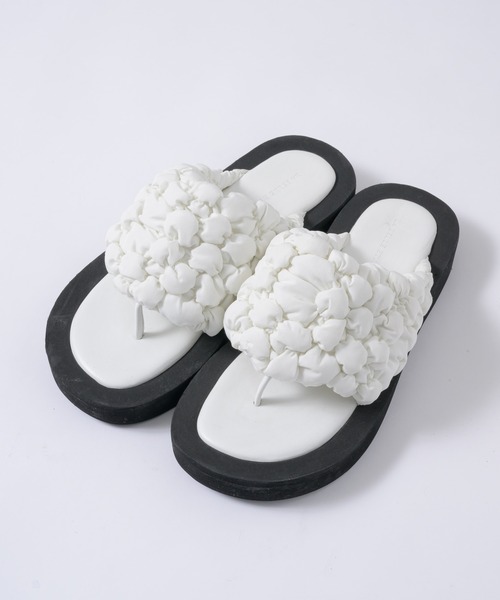 LA BELLE ETUDE（ラベルエチュード）の「ボリュームポコポコサンダル（サンダル・レディース・ライトブルー/ブラック/ライトパープル/ホワイト・L/M/S）」の10枚目の写真