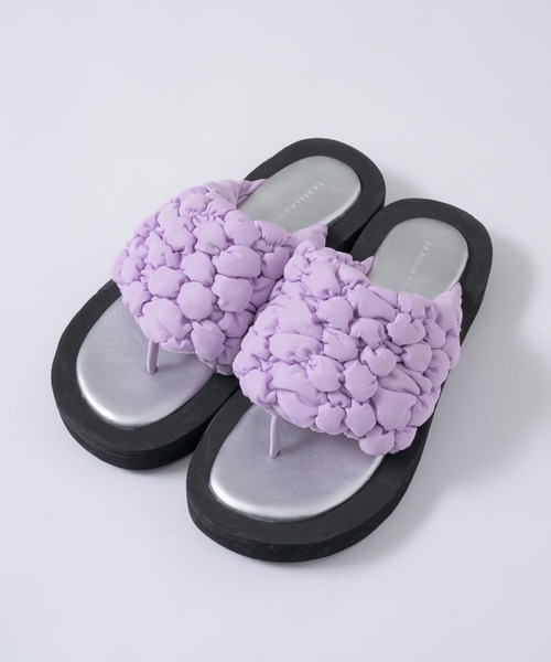 LA BELLE ETUDE（ラベルエチュード）の「ボリュームポコポコサンダル（サンダル・レディース・ライトブルー/ブラック/ライトパープル/ホワイト・L/M/S）」の14枚目の写真