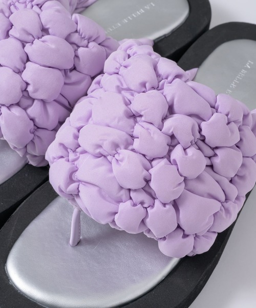 LA BELLE ETUDE（ラベルエチュード）の「ボリュームポコポコサンダル（サンダル・レディース・ライトブルー/ブラック/ライトパープル/ホワイト・L/M/S）」の18枚目の写真