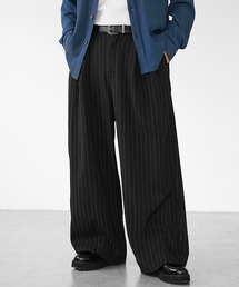 MinoriTY（マイノリティ）の「【MinoriTY】極とろみ素材クラシックダブルタックワイドスラックスバギーパンツ 春服 冬服 メンズ（スラックス）」