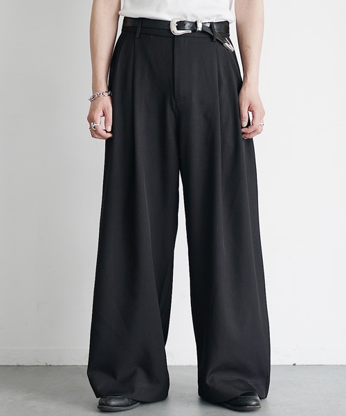 MARNI ネイビー ワイド　スラックス　バギー　パンツ MARNI ネイビー ワイド スラックス バギー パンツ MARNI マルニ ワイド