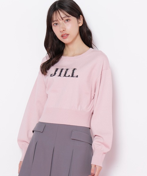 JILL by JILL STUART（ジルバイジルスチュアート）の「◇ファンシーヤーンビジューロゴニット（ニット/セーター・レディース・ブラック/グレー系その他/ホワイト/ピンク/ホワイト系その他・FREE）」の15枚目の写真