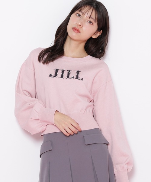 JILL by JILL STUART（ジルバイジルスチュアート）の「◇ファンシーヤーンビジューロゴニット（ニット/セーター・レディース・ブラック/グレー系その他/ホワイト/ピンク/ホワイト系その他・FREE）」の14枚目の写真
