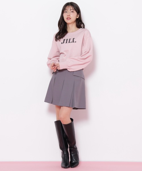 JILL by JILL STUART（ジルバイジルスチュアート）の「◇ファンシーヤーンビジューロゴニット（ニット/セーター・レディース・ブラック/グレー系その他/ホワイト/ピンク/ホワイト系その他・FREE）」の19枚目の写真