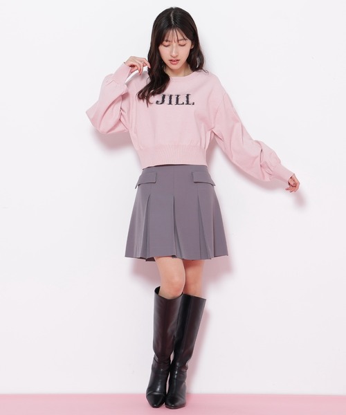 JILL by JILL STUART（ジルバイジルスチュアート）の「◇ファンシーヤーンビジューロゴニット（ニット/セーター・レディース・ブラック/グレー系その他/ホワイト/ピンク/ホワイト系その他・FREE）」の18枚目の写真