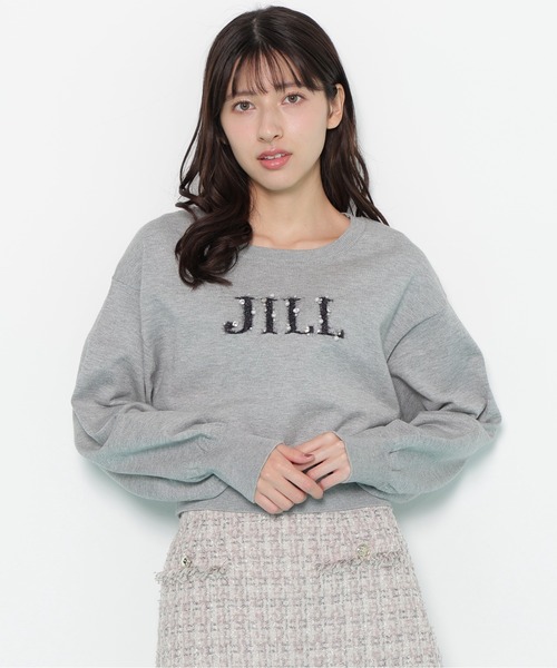 JILL by JILL STUART（ジルバイジルスチュアート）の「◇ファンシーヤーンビジューロゴニット（ニット/セーター・レディース・ブラック/グレー系その他/ホワイト/ピンク/ホワイト系その他・FREE）」の20枚目の写真