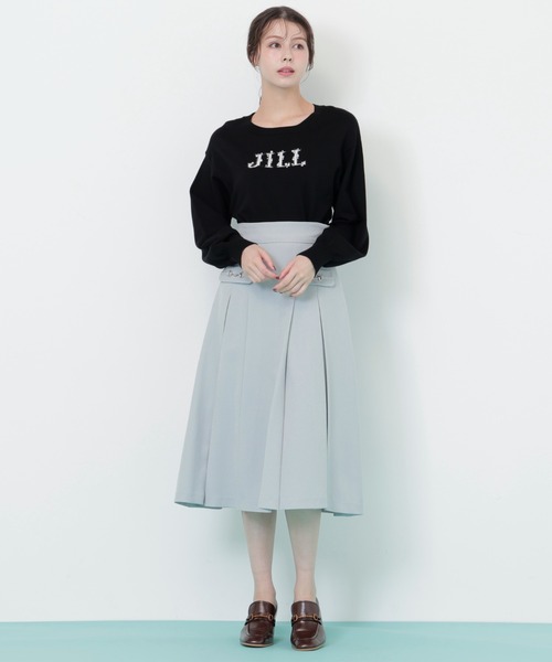 JILL by JILL STUART（ジルバイジルスチュアート）の「◇ファンシーヤーンビジューロゴニット（ニット/セーター・レディース・ブラック/グレー系その他/ホワイト/ピンク/ホワイト系その他・FREE）」の12枚目の写真
