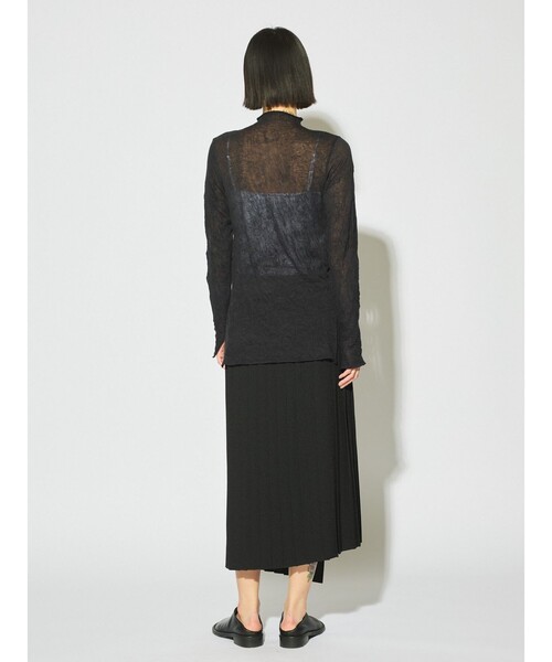 MIDIUMISOLID(ミディウミソリッド)の「MIDIUMISOLID for Ladies シアーハイネックインナー(Tシャツ/カットソー・レディース・ブラック/オフホワイト/グレー/イエロー・FREE)」の21枚目の写真