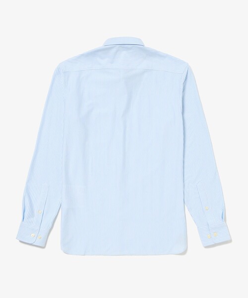 LACOSTE(ラコステ)の「消臭 速乾 UVカット コットン×リサイクルポリエステル ストライプ 長袖レギュラーカラーシャツ(シャツ/ブラウス・メンズ・ネイビー/サックスブルー/グレイッシュブルー・39/41/40/42)」の19枚目の写真