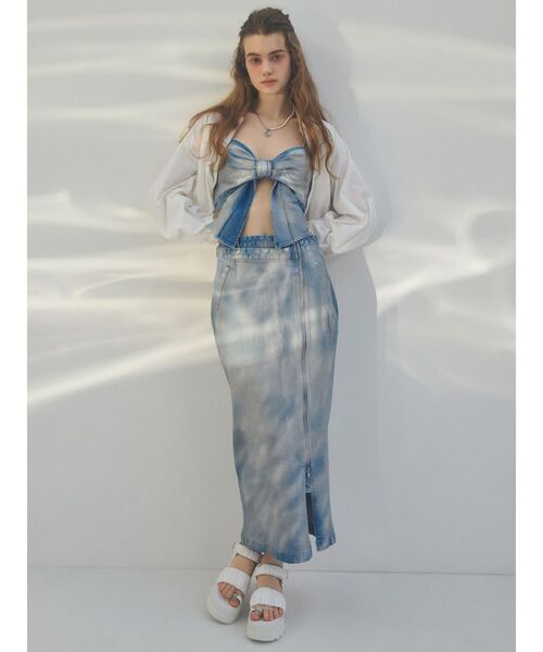 CALNAMUR（カルナムール）の「FAKE PARL×CHAIN NECKLACE/フェイクパール×チェーンネックレス（ネックレス・レディース・シルバー・FREE）」の8枚目の写真