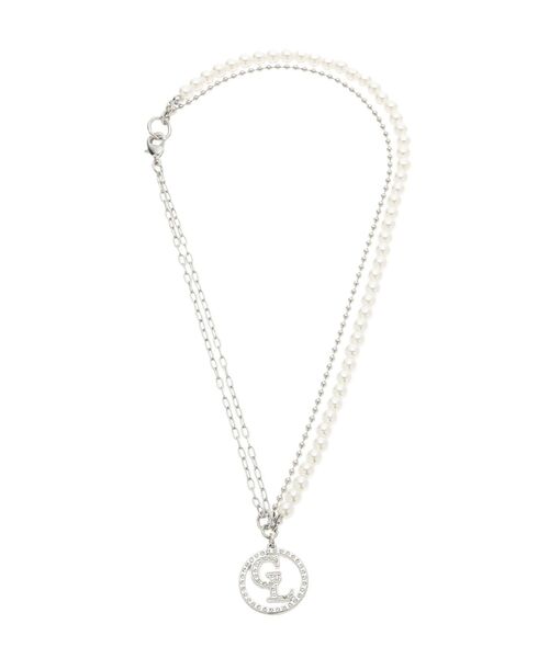 CALNAMUR（カルナムール）の「FAKE PARL×CHAIN NECKLACE/フェイクパール×チェーンネックレス（ネックレス・レディース・シルバー・FREE）」の14枚目の写真