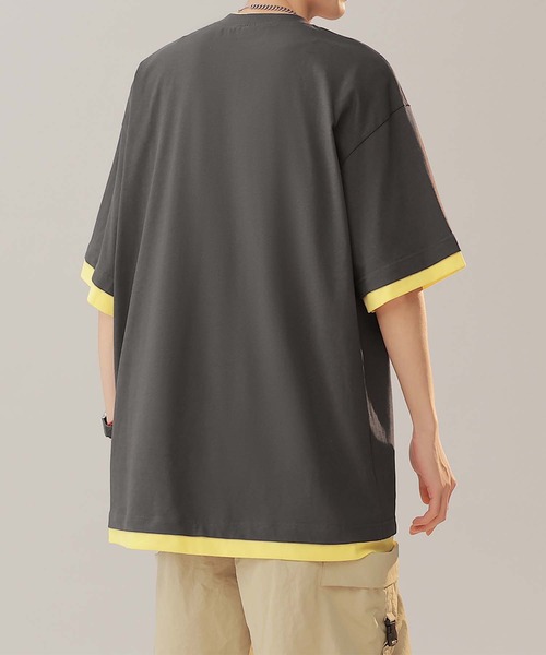 aimoha(アイモハ)の「【aimoha neo】Monochrome Trim T-Shirt (SS)(Tシャツ/カットソー・メンズ・パープル/ダークグレー/ホワイト・LARGE/XXX-LARGE/XX-LARGE/X-LARGE)」の19枚目の写真
