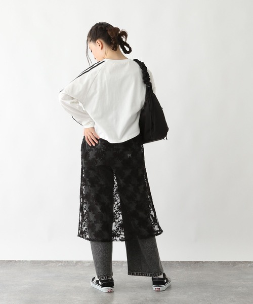 GLOBAL WORK（グローバルワーク）の「レースキャミセットヘビロッTEE長袖/289043（ワンピース・キッズ・ブラック/オフホワイト・130cm/140cm/150cm/160cm）」の11枚目の写真