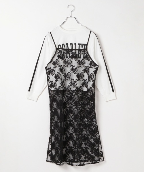 ※　売約済・専用ページ　※ セール】レースキャミセットヘビロッTEE長袖/289043（ワンピース