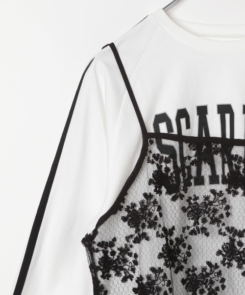 セール】レースキャミセットヘビロッTEE長袖/289043（ワンピース