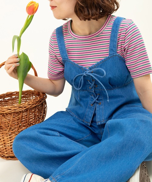 CHILD WOMAN ○10ozデニム ビスチェ 10ozデニム ビスチェ(セットアップ対応)（その他トップス