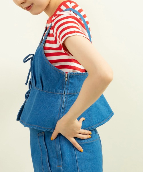 CHILD WOMAN ○10ozデニム ビスチェ CHILD WOMAN ○10ozデニム ビスチェ