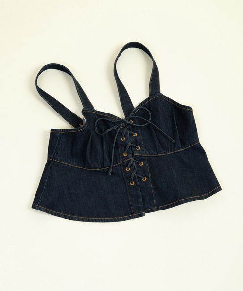 CHILD WOMAN ○10ozデニム ビスチェ AMBIDEX Store ○10ozデニム ビスチェ(セットアップ対応)(F コン