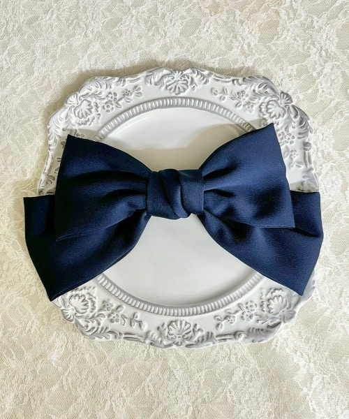 F i.n.t（フィント）の「サテンビッグリボンバレッタ/fint　フィント（バレッタ/ヘアクリップ・レディース・ピンク/ネイビー/ライトイエロー/ライトグリーン・FREE）」の15枚目の写真