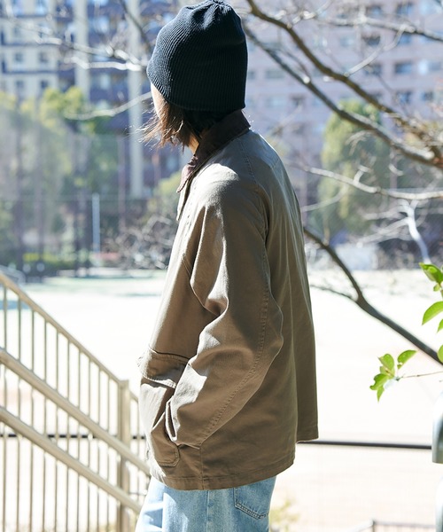 VENCEEXCHANGE(ヴァンスエクスチェンジ)の「襟コールジャケット(ミリタリージャケット・メンズ・ブラック/カーキ/アイボリー・M/L)」の22枚目の写真