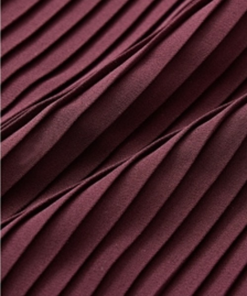 Petitjo（プッチージョ）の「小さいサイズ　８分袖ピンタックプリーツワンピース　低身長さん・小柄女性（ワンピース・レディース・パープル/ネイビー・PM/PS/PSS/PL）」の10枚目の写真